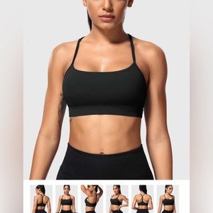 Black sports bra